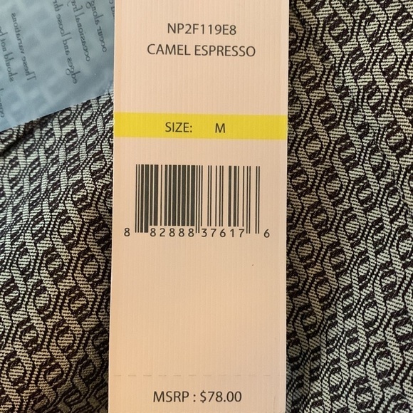 Nanette Lepore camel espresso leggings Sx Med, NWT, quality fabric - Picture 4 of 6